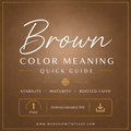 Brown Color Meaning Guide