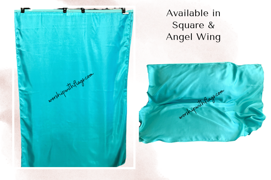 Living Waters – 8mm Silk Worship Flags