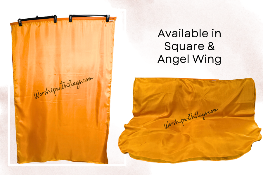 Ignite the Praise – 8mm Silk Worship Flags