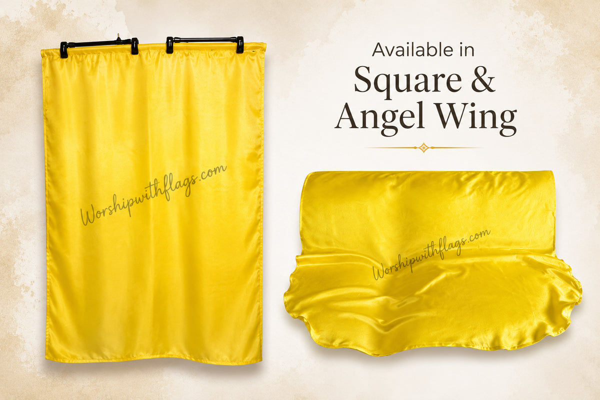 Radiant Joy – 8mm Silk Worship Flags