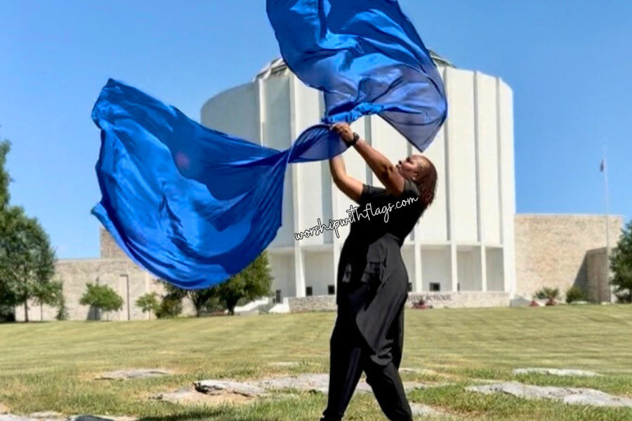 Throne Room Sound – 8mm Silk Worship Flags