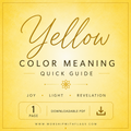 Yellow Color Meaning Guide
