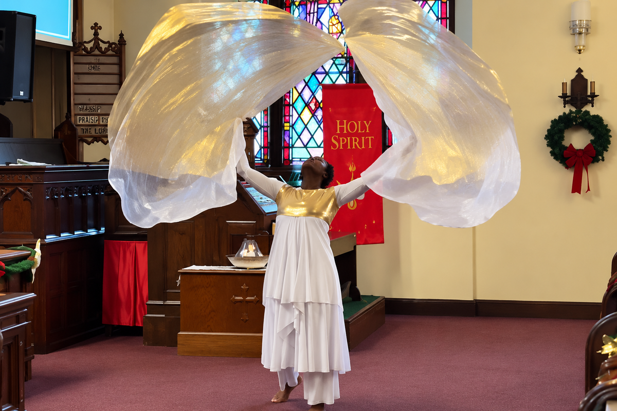 Heaven's Light Double Layer Angel Wing Flags