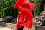 Passionate Embrace Double Layer Red Angel Wing Flags